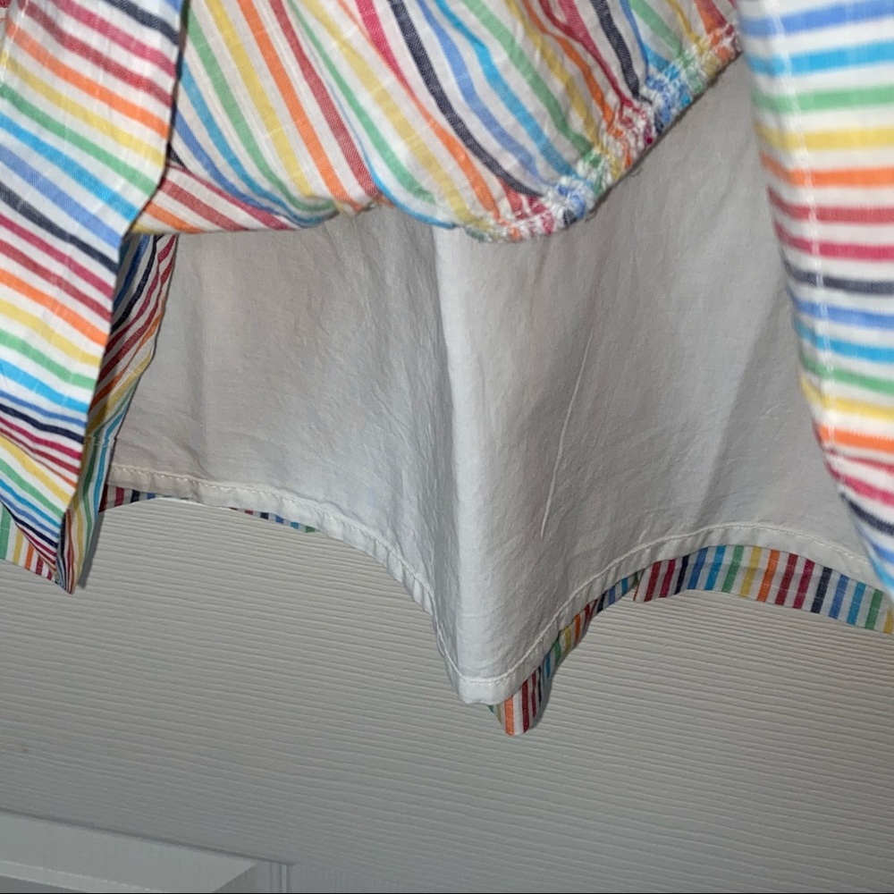 Gap Rainbow Striped Ruffle Dress - NEW!🌈 - Picture 4 of 11